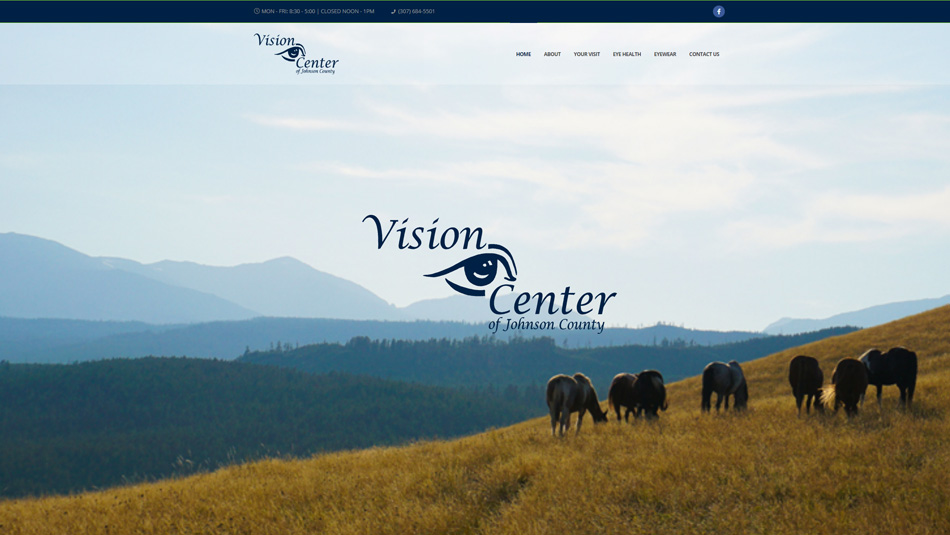 Vision Center of Johnson County website thumbnail